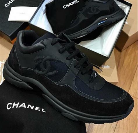 chanel all black trainers|Buy Chanel Shoes: New & Pre.